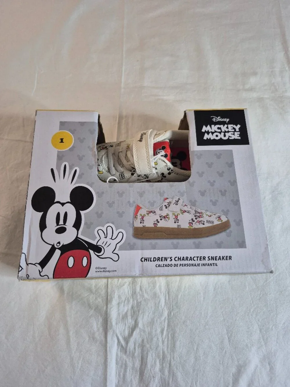 Disney Mickey And Friends Children’s Character Sneakers Size: 1,  NWB